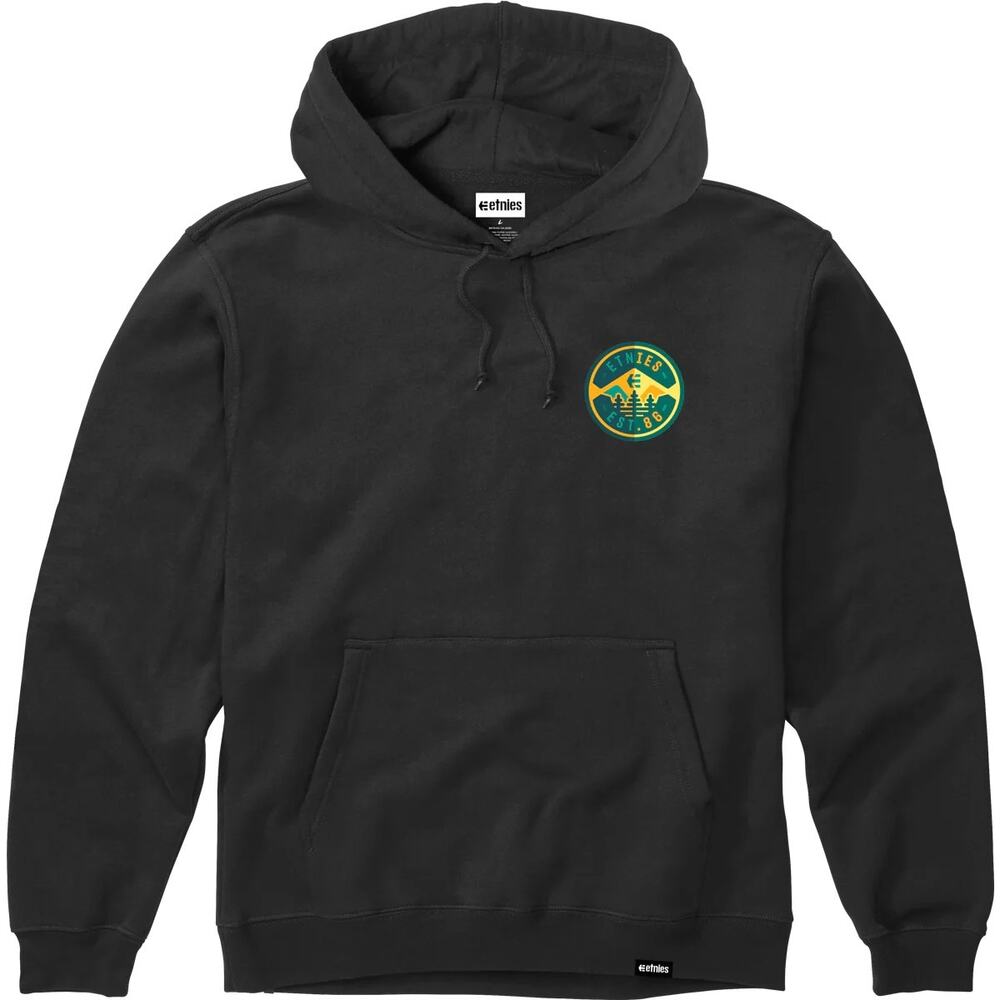 Etnies Men's 3 Pines Pullover Hoodie Sweatshirt in XX-Large Black - Picture 2 of 2